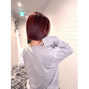 ワインレッド★ボブ