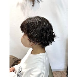 マッシュウルフパーマ