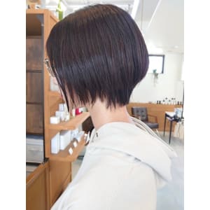 ナチュラルショートウルフボブ