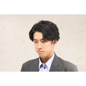 メンズビジネスショート×ニュアンスパーマ