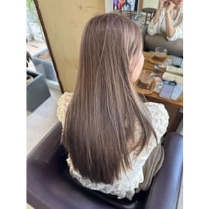 【あおと】透明感ベージュのやわらかロング