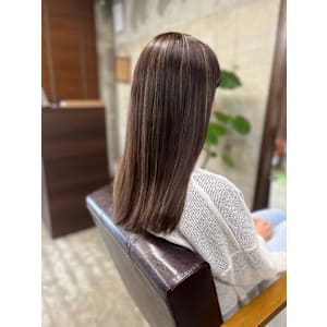 白髪ぼかしハイライト