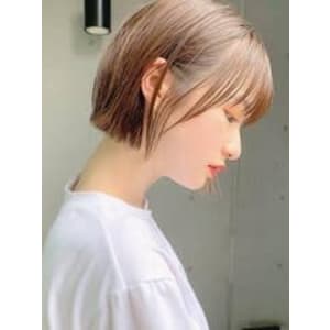 大人可愛いベルボブ♪透け感美髪ショートスタイル