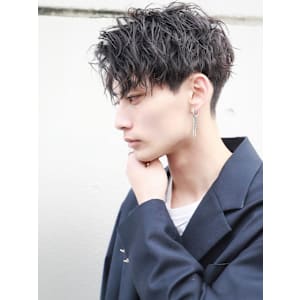 無造作センターパート 