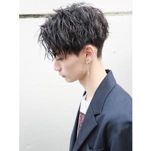 無造作センターパート 