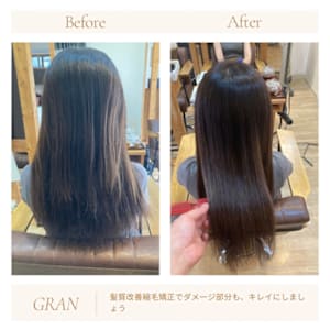 お客様髪質改善データ1825（ダメージ履歴のある矯正）