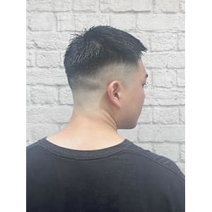 メンズ／ハイフェード／ベリーショート／