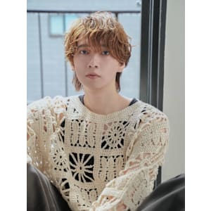 HCメンズパーマ×ハイトーンカラー