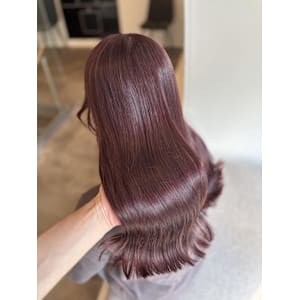 ブリーチなしピンクラベンダー