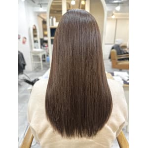 ナチュラルブラウン/縮毛矯正