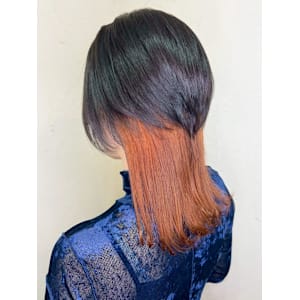 【Reir_下北沢】*ウルフ+ツートーンカラー×オレンジ*