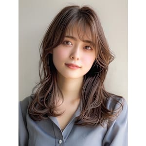 ロングレイヤー/顔周りレイヤー/前髪カット/低めレイヤー/ロ - ONE.STOP.LABO【ワンストップラボ】掲載中