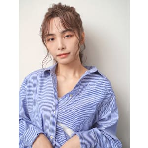 HCセミロングレイヤー×ヘアアレンジ