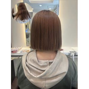 切りっぱなしボブ×ストレート