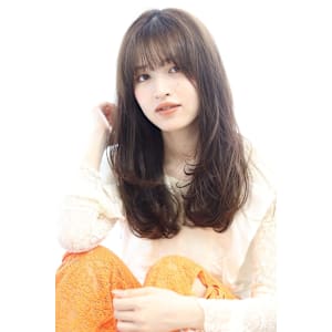 ★レイヤーカット/くすみベージュ/セミロングレイヤー★