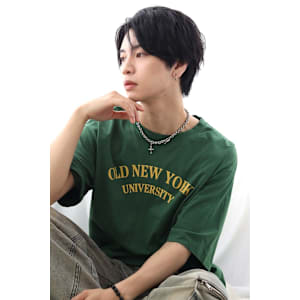 爽やか黒髪×フェザーパーマ