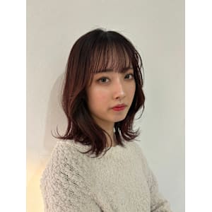韓国風ミディアムレイヤー/イルミナカラー/川越/川越駅