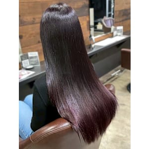 カシスラベンダー 透明感カラー 艶髪 髪質改善トリートメント