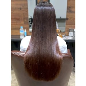 ブラウンベージュ 艶髪 髪質改善トリートメント ストレート