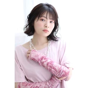 外ハネボブ×デジタルパーマ×ウェーブヘア×20代30代40代