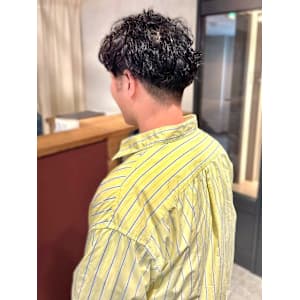 刈り上げ ツーブロック メンズパーマ スパイラルパーマ