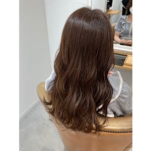 アッシュブラウン×ロング