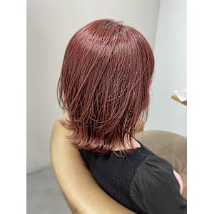 コーラルピンク×ハイライト