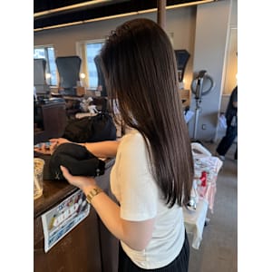 顔周りレイヤー/ベージュ/ベージュブラウン