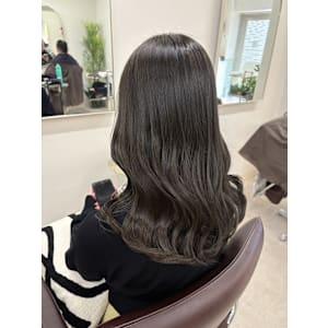 くびれ巻きオリーブグレージュ 髪質改善トリートメント　艶髪