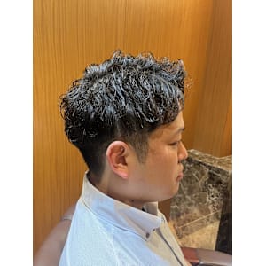 銀座　個室　理容室　ビジネスヘア　ナチュラルパーマ