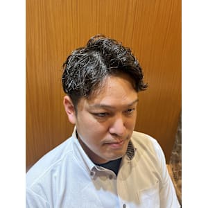 銀座　個室　理容室　メンズパーマ　ナチュラルパーマ　