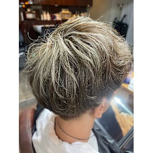 白髪ボカシメッシュ