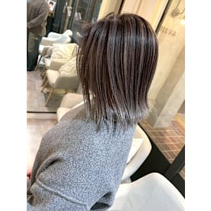 美髪バレイヤージュデザインカラー/札幌髪質改善トリートメント