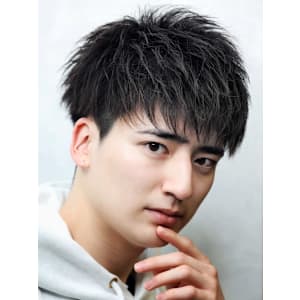 ツーブロックショートマッシュ