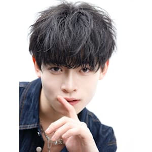 【シャドウパーマ】刈り上げ無し 韓国マッシュ