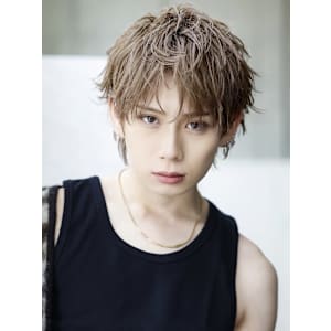 【シャープパーマ×ウルフレイヤー】ショートコンマバング