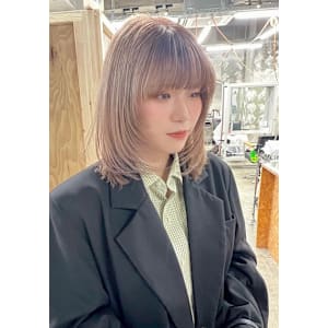 顔まわりレイヤー/ハイトーンベージュ