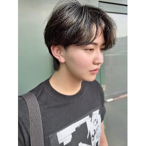 メンズセンターパート/ゆらぎ前髪