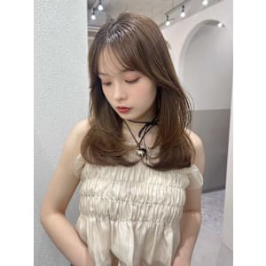 髪質改善柔らか透明感小顔ベージュカラー*Zina渋谷