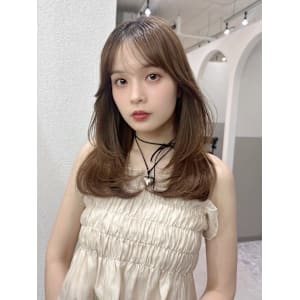 髪質改善明るめくすみ小顔カットロング*Zina渋谷