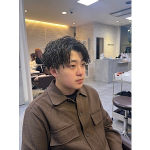 無造作スパイラルパーマ