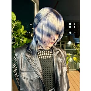 ボーダーカラー　デザインカラー　ハイトーン　表参道/原宿 - Null 表参道本店 デザインカラー/ダブルカラー【ヌル】掲載中