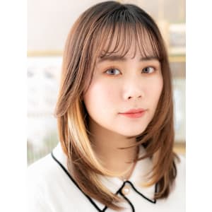 韓国風イヤリングカラーミディアムレイヤーフェイスフレーミング