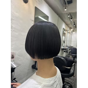 ミニボブ×水素縮毛矯正