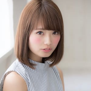 山村/小顔ボブ/前下がりボブ/ストカールボブ/ショートボブ