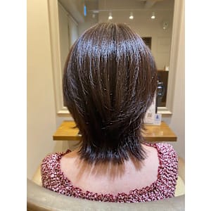 ミディアムレイヤー×ソフトラベンダーカラー