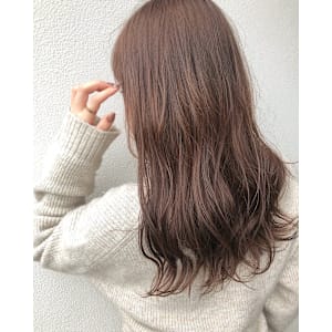 ゆるふわロング×ナチュラルブラウン