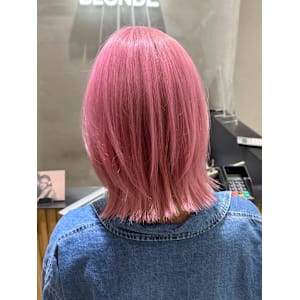 ピンク/ピンク系カラー/プチウルフ/ボブレイヤー
