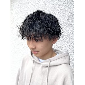 【平山明樹】波巻きスパイラルパーマ