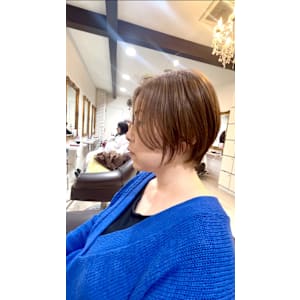 自然な丸みが魅力のナチュラルボブ【錦糸町 ショート】